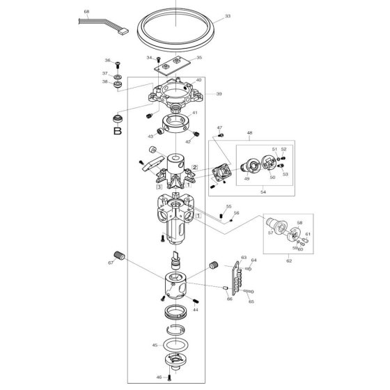 Makita SK312GD Internal Assembly