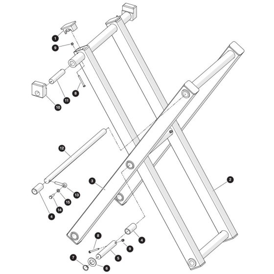 Scissor Arm (Level 4) Assembly for Skyjack SJ3014 Micro DC Scissor Lift