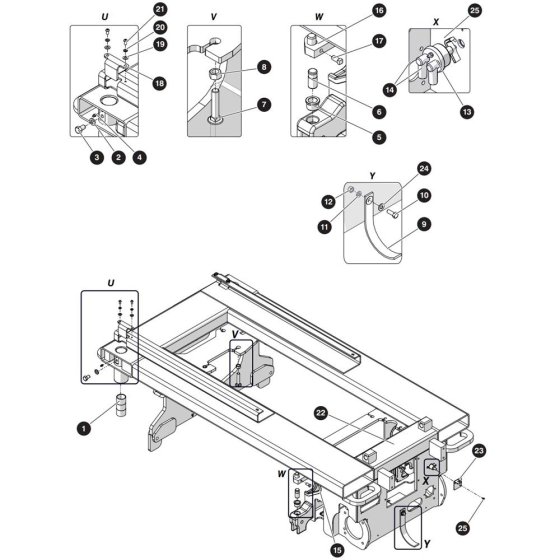 Base Assembly for Skyjack SJ3215 DC Scissor Lift