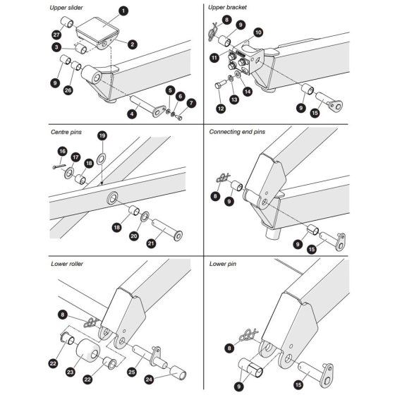 Scissor Arm Assembly for Skyjack SJ3215 E DC Scissor Lift
