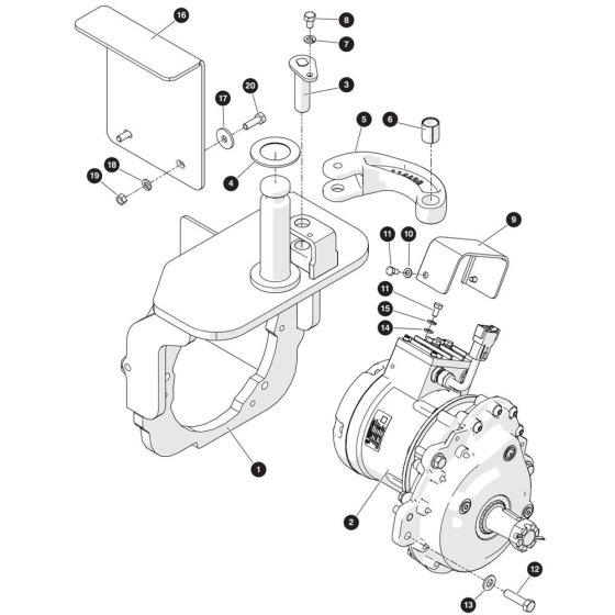 Wheel Motor Assembly for Skyjack SJ3215 E DC Scissor Lift
