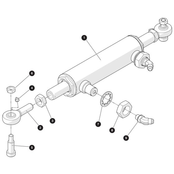 Steer Cylinder Assembly for Skyjack SJ3215 E DC Scissor Lift