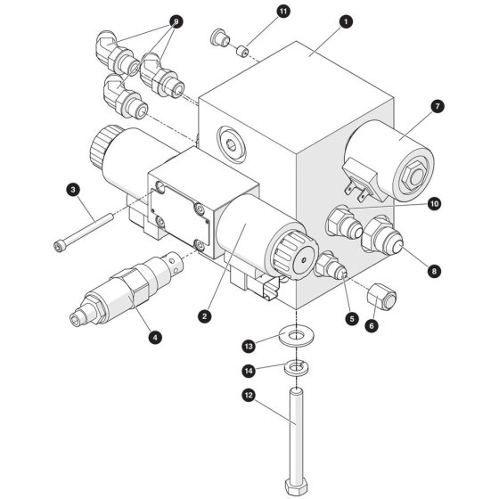 Main Manifold Assembly for Skyjack SJ3215 E DC Scissor Lift