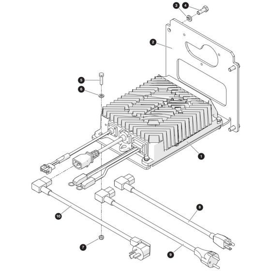 Battery Charger Assembly for Skyjack SJ3215 E DC Scissor Lift