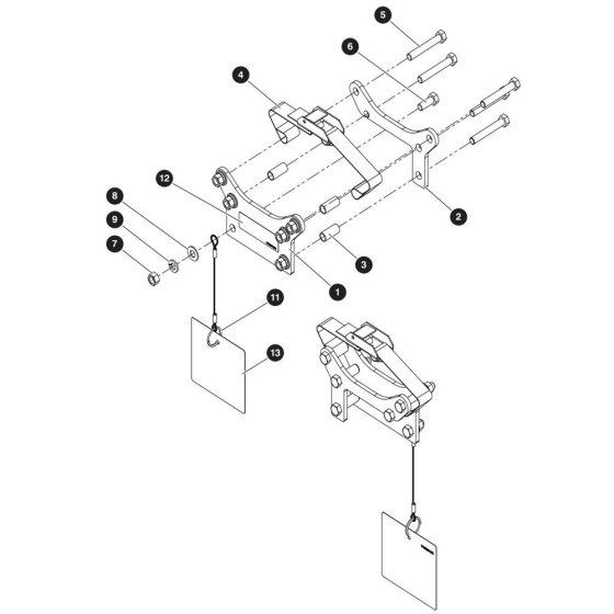 Light Duty Pipe Rack Assembly for Skyjack SJ3215 E DC Scissor Lift