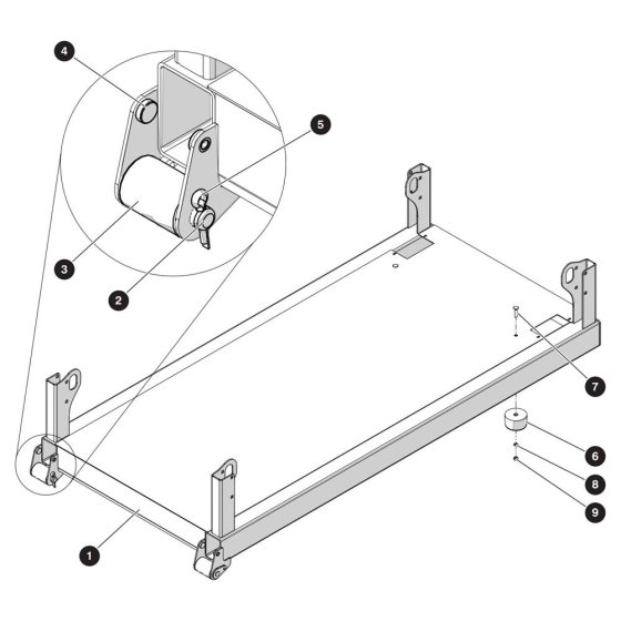 Main Platform Assembly for Skyjack SJ3219 DC Scissor Lift