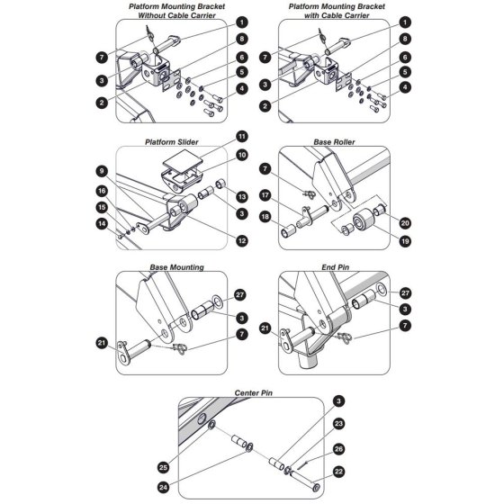 Scissor Arm Assembly -1 for Skyjack SJ3219 DC Scissor Lift