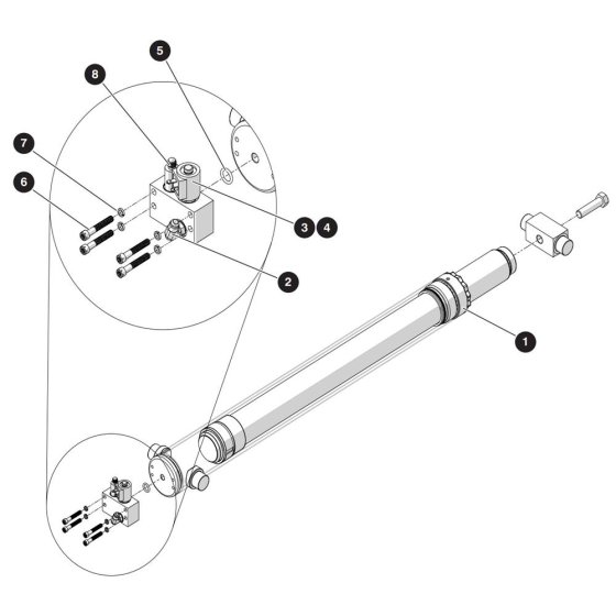 Lift Cylinder Assembly for Skyjack SJ3219 DC Scissor Lift