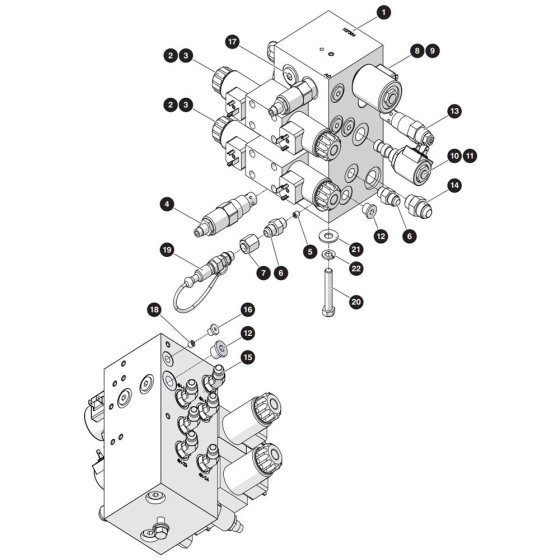 Main Manifold Assembly for Skyjack SJ3219 DC Scissor Lift