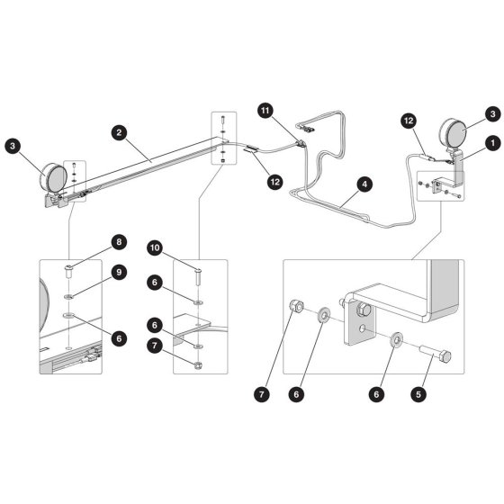 Flashing Light Assembly for Skyjack SJ3219 DC Scissor Lift