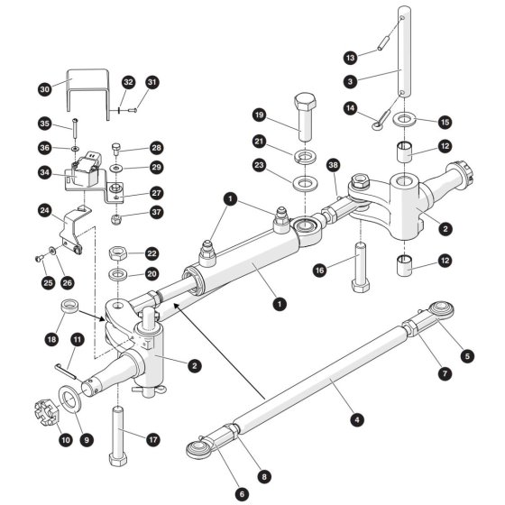 Steering Assembly for Skyjack SJ3220 E DC Scissor Lift