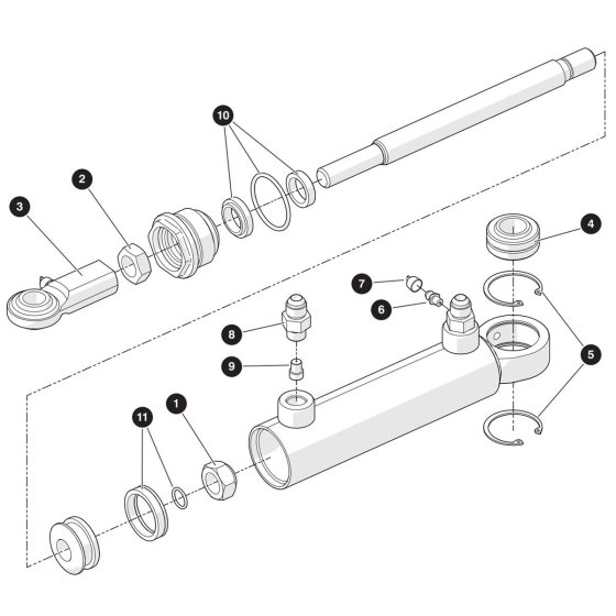 Steer Cylinder Assembly for Skyjack SJ3220 E DC Scissor Lift