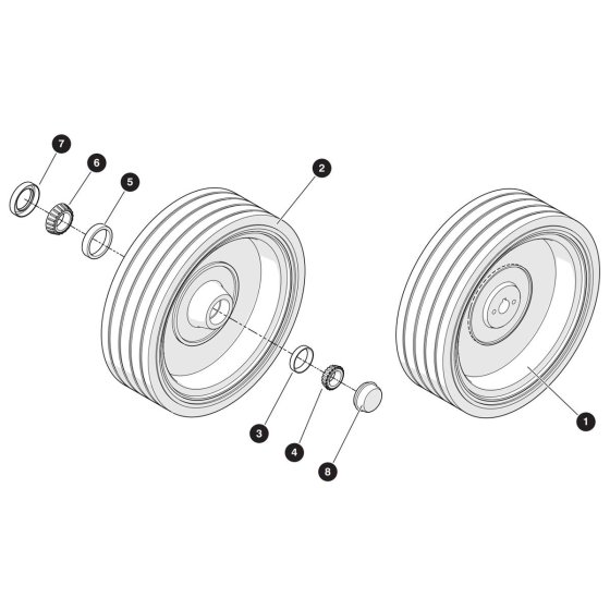 Wheel Assembly for Skyjack SJ3220 E DC Scissor Lift