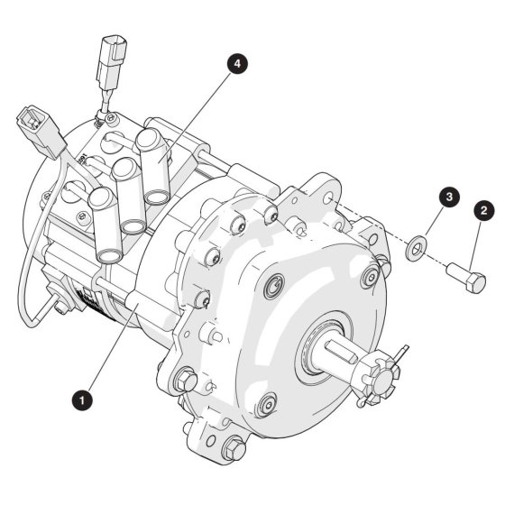 Wheel Motor Assembly for Skyjack SJ3220 E DC Scissor Lift