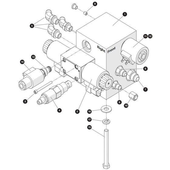 Main Manifold Assembly for Skyjack SJ3220 E DC Scissor Lift