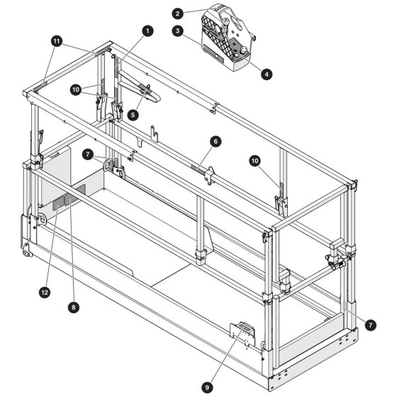 Decals -2 for Skyjack SJ3220 E DC Scissor Lift