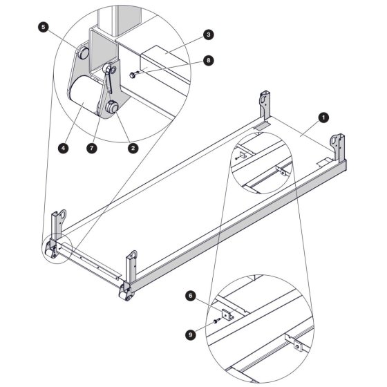 Main Platform Assembly for Skyjack SJ3226 DC Scissor Lift