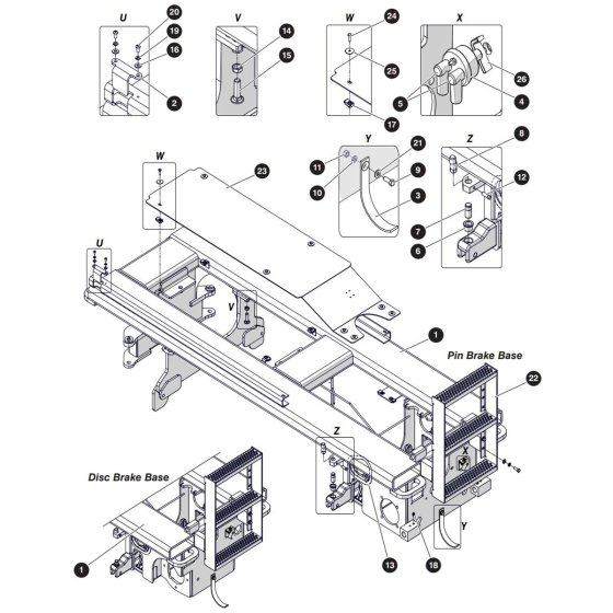 Base Assembly for Skyjack SJ3226 DC Scissor Lift