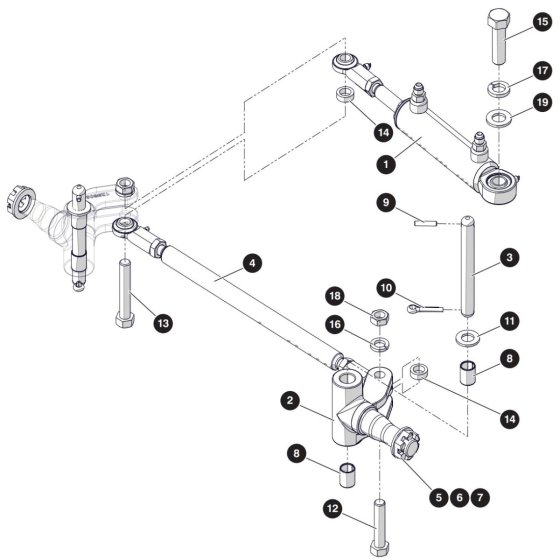 Steering Assembly for Skyjack SJ3226 DC Scissor Lift