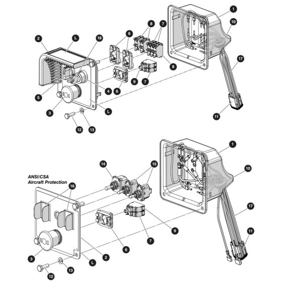 Base Control (Plastic) Assembly for Skyjack SJ3226 DC Scissor Lift