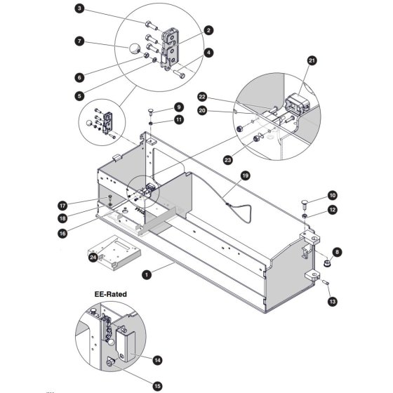 Battery Tray Assembly for Skyjack SJ3226 DC Scissor Lift
