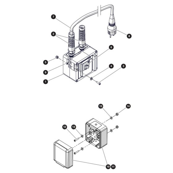 Residual Current Device Assembly for Skyjack SJ3226 DC Scissor Lift