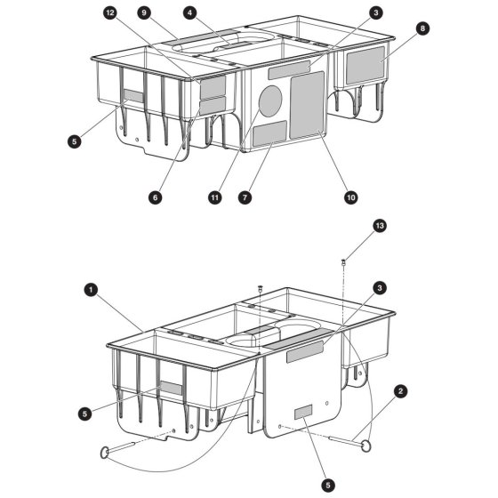 Tool Caddy Assembly for Skyjack SJ3226 DC Scissor Lift