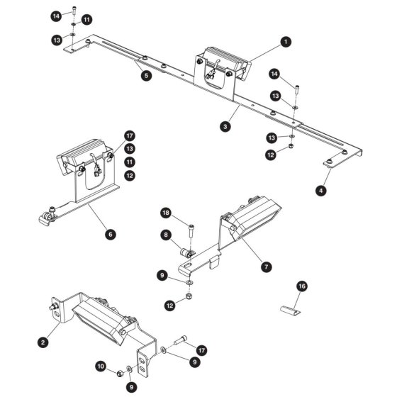 Perimeter Light Assembly for Skyjack SJ3226 DC Scissor Lift