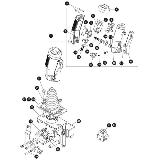 Steer Controller Assembly for Skyjack SJ8841 RT Scissor Lift
