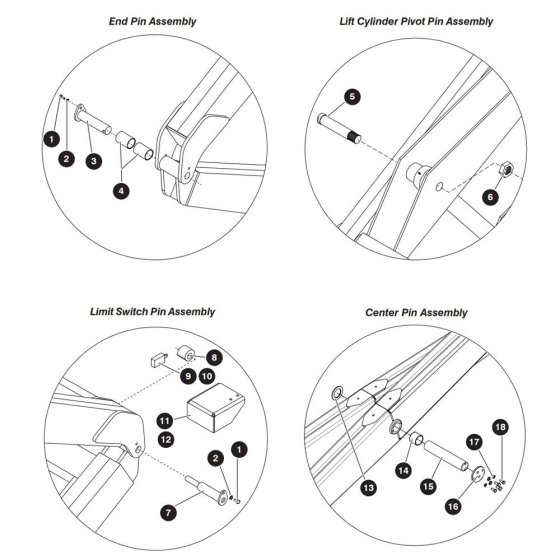 Scissor Arm Connecting Assembly for Skyjack SJ8841 RT Scissor Lift