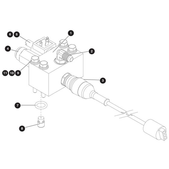 Holding Valve with Transducer Assembly for Skyjack SJ8841 RT Scissor Lift