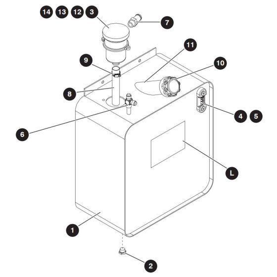 Hydraulic Oil Tank Assembly for Skyjack SJ8841 RT Scissor Lift