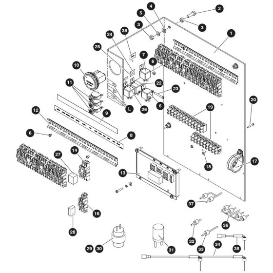 Electrical Panel Assembly for Skyjack SJ8841 RT Scissor Lift