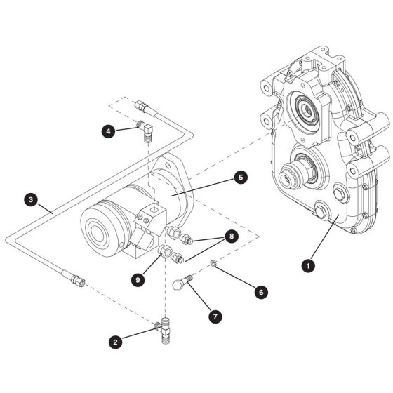 Drive Motor Assembly for Skyjack SJ8841 RT Scissor Lift