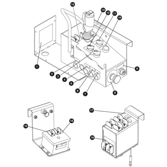 Decals (Control Boxes) Assembly for Skyjack SJ8841 RT Scissor Lift