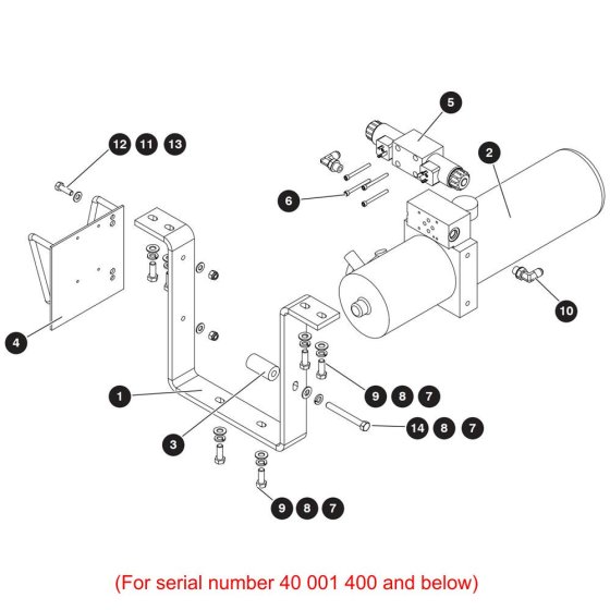 Powered Extension Power Unit Assembly -1 for Skyjack SJ8841 RT Scissor Lift