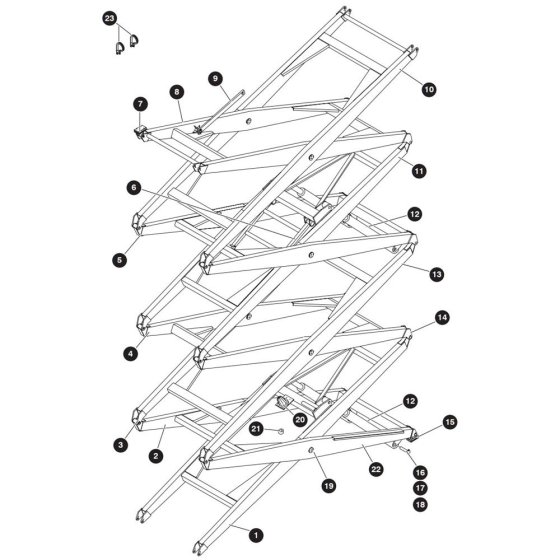 Scissor Arm Assembly for Skyjack SJ9250 RT Scissor Lift