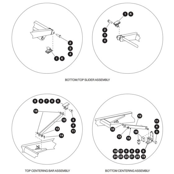 Scissor Arm Mounting Assembly for Skyjack SJ9250 RT Scissor Lift