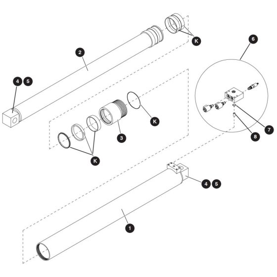 Lift Cylinder Assembly for Skyjack SJ9250 RT Scissor Lift