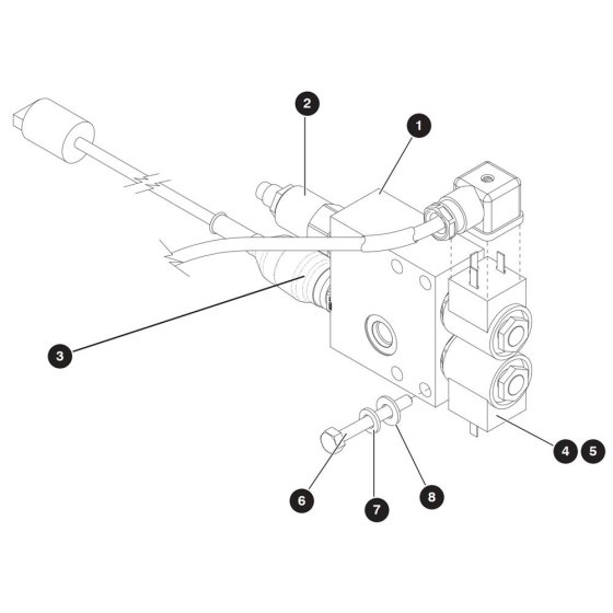 Holding Valve with Transducer Assembly for Skyjack SJ9250 RT Scissor Lift