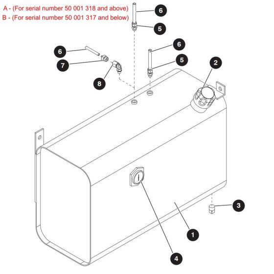Fuel Tank Assembly for Skyjack SJ9250 RT Scissor Lift