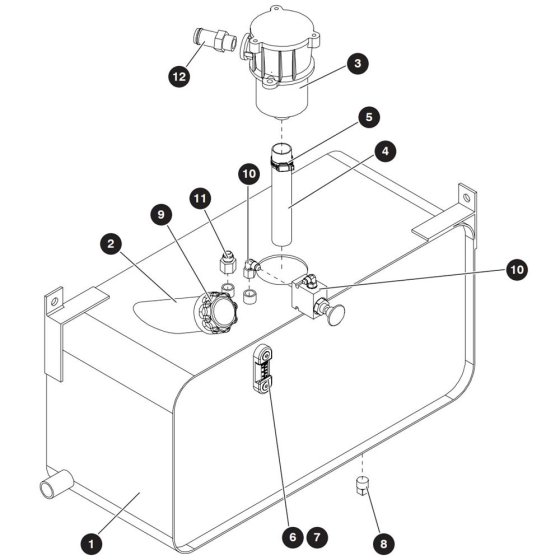 Hydraulic Oil Tank Assembly for Skyjack SJ9250 RT Scissor Lift