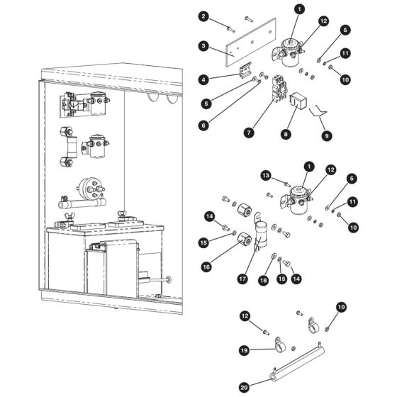 Emergency Lowering Assembly for Skyjack SJ9250 RT Scissor Lift