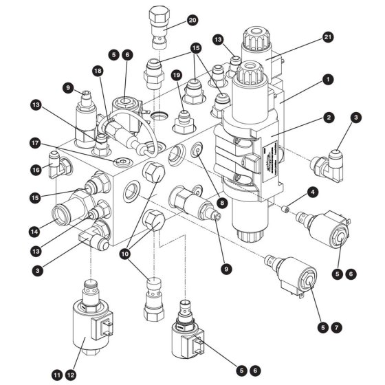 Main Manifold Assembly for Skyjack SJ9250 RT Scissor Lift