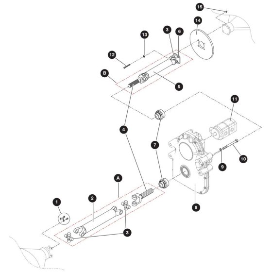 Drive Shaft Assembly for Skyjack SJ9250 RT Scissor Lift