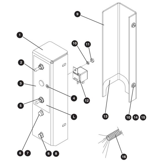 Engine Control Panel Assembly for Skyjack SJ9250 RT Scissor Lift