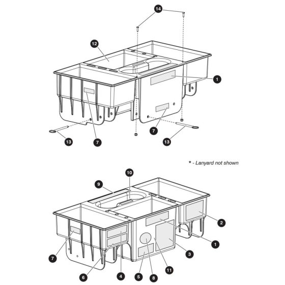 Tool Caddy Assembly for Skyjack SJ9250 RT Scissor Lift