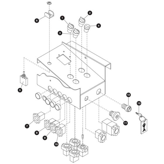 Platform Control Console Switches Assembly for Skyjack SJ9250 RT Scissor Lift