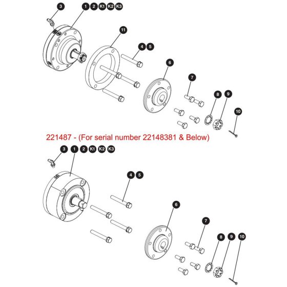 Rear Brake Assembly for Skyjack SJIII 3219 DC Scissor Lift