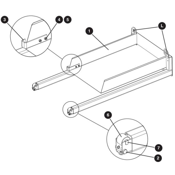 Extension Platform Assembly for Skyjack SJIII 3219 DC Scissor Lift